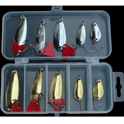 Casting lure assortment with box 10 lures (d)